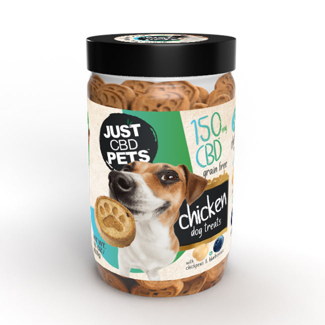 JustCBD Organic Dog Treats Jar | Multiple Strengths & Flavors