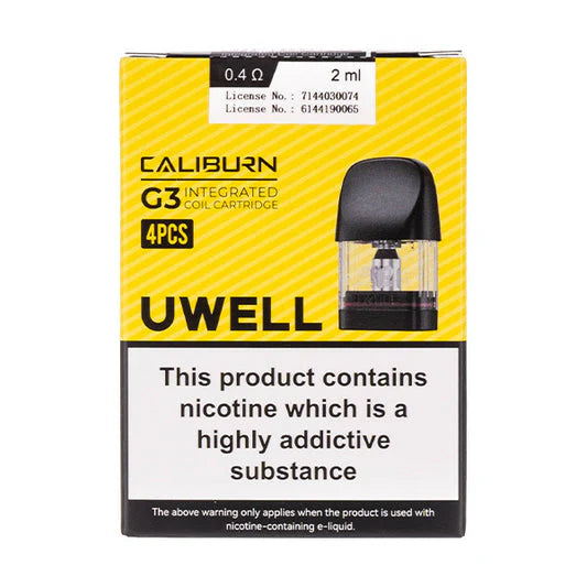 Uwell Caliburn G3 Side Refillable Replacement Pods | 4-Pack