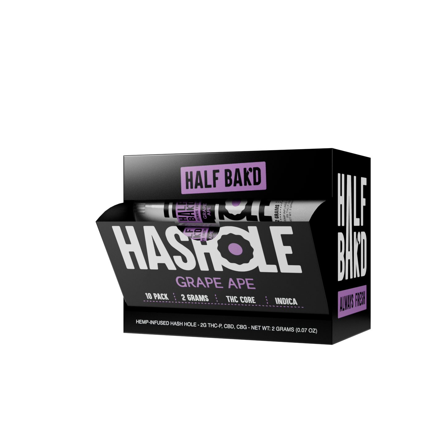 HALF BAK'D THCp 2G Hash Holes | 10ct Display