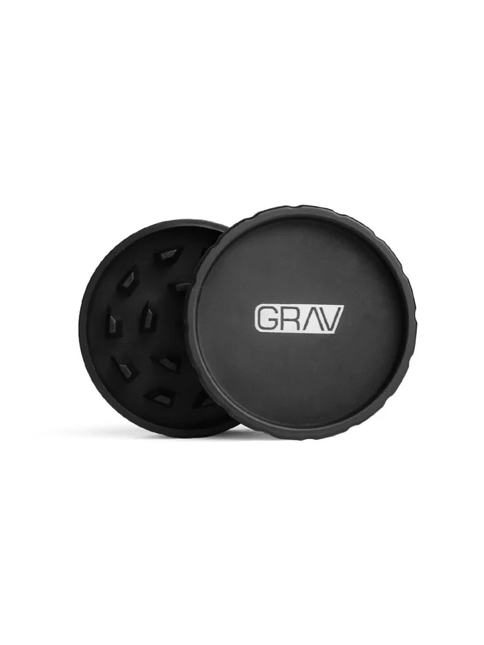 GRAV® HEMP PLASTIC 2-PIECE GRINDER COUNTERTOP POP DISPLAY | 16 PACK