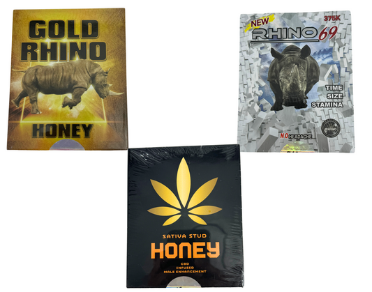 Rhino Honey Sexual Enhancement Supplement | 12 Pack Box