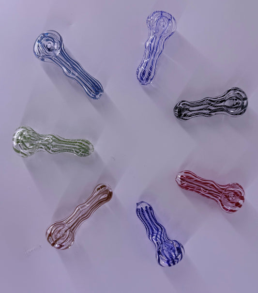 Glass Hand Pipe | Assorted Sizes, Designs & Colors