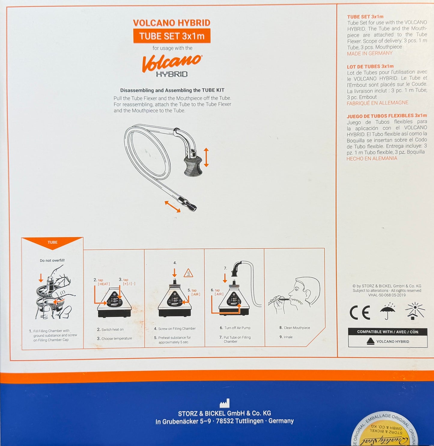 Storz & Bickel Volcano Hybrid Tube Set 3x1m