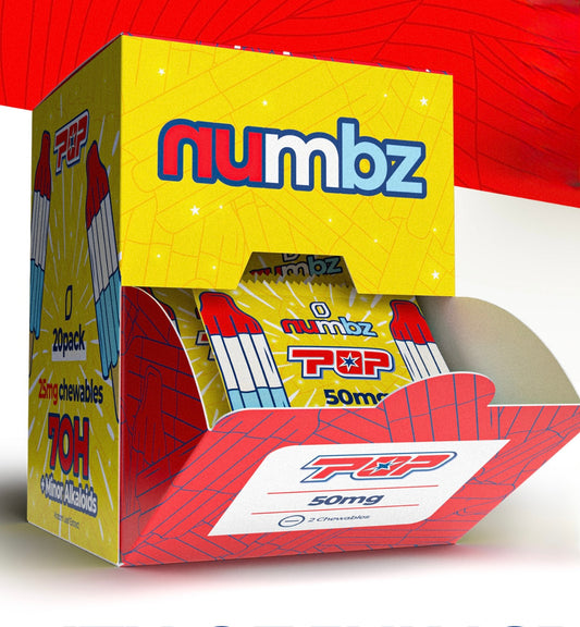 🔥NUMBZ 7OH MIT + Minor Alkaloids Chewables | 2 x 25MG Tablets Per Pack \ 20 Packs