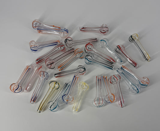 Peanut Glass Pipes Assorted Colors 2.5" 35 Counts | 40 Counts