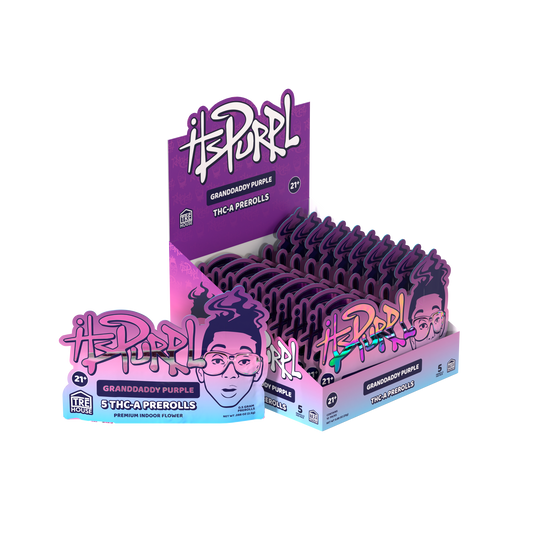 ITSPURPL by Trehouse THCa High Potency Prerolls | 5 Minis (2.5G) Per Pouch | Box of 10