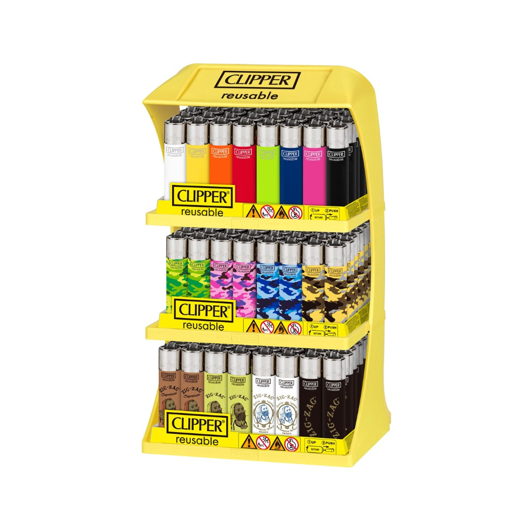 Clipper 3 Tier 144 Count Lighter Display