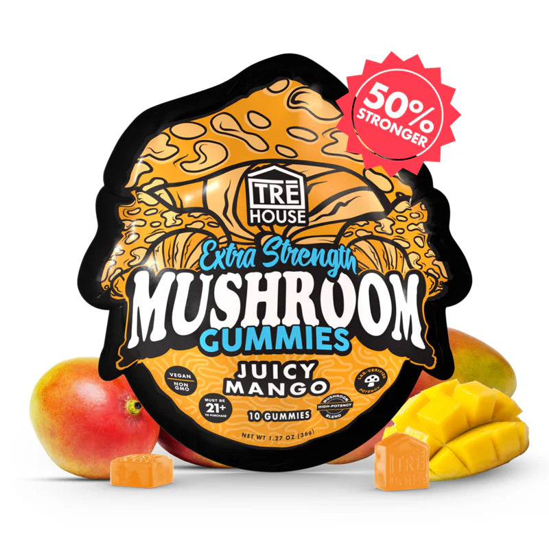TreHouse EXTRA STRENGTH Magic Mushroom Microdose Gummies | Box of 10