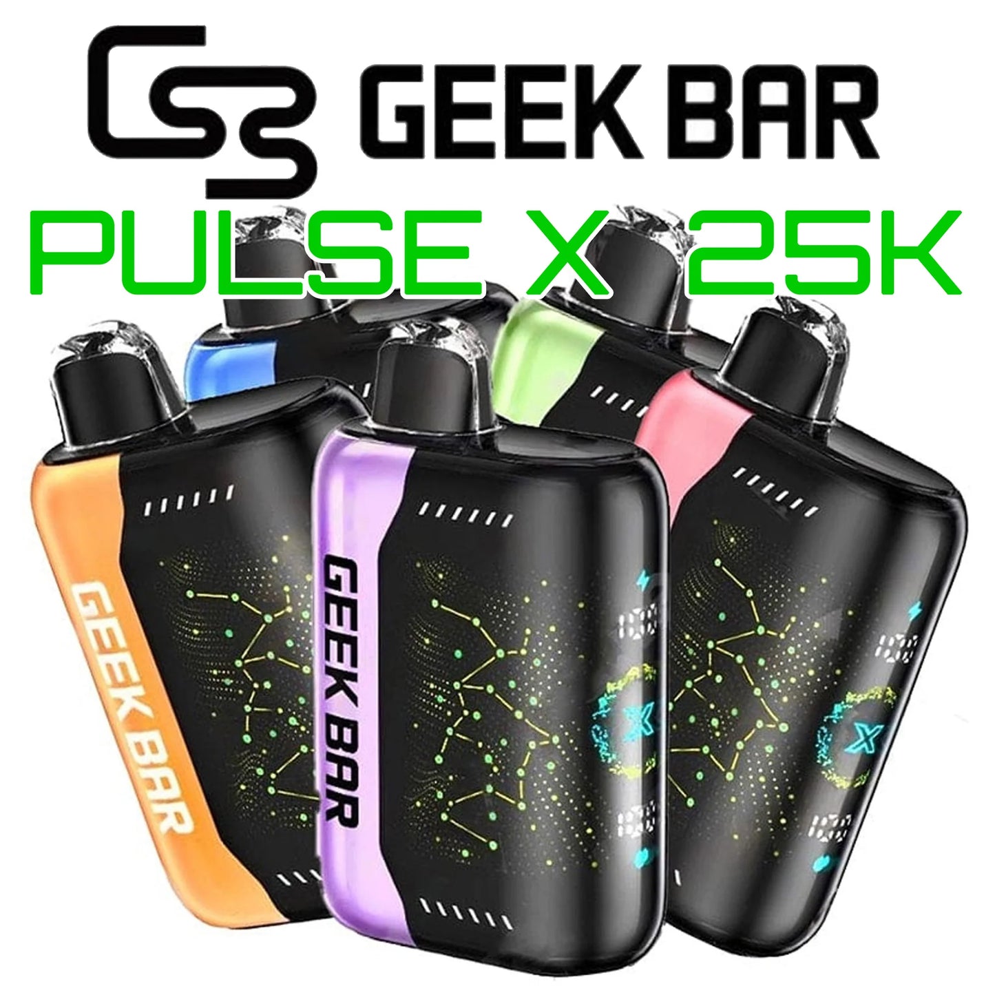 Geek Bar Pulse X Disposable 5% Nicotine Vape | 25000 Puffs | 5 pack