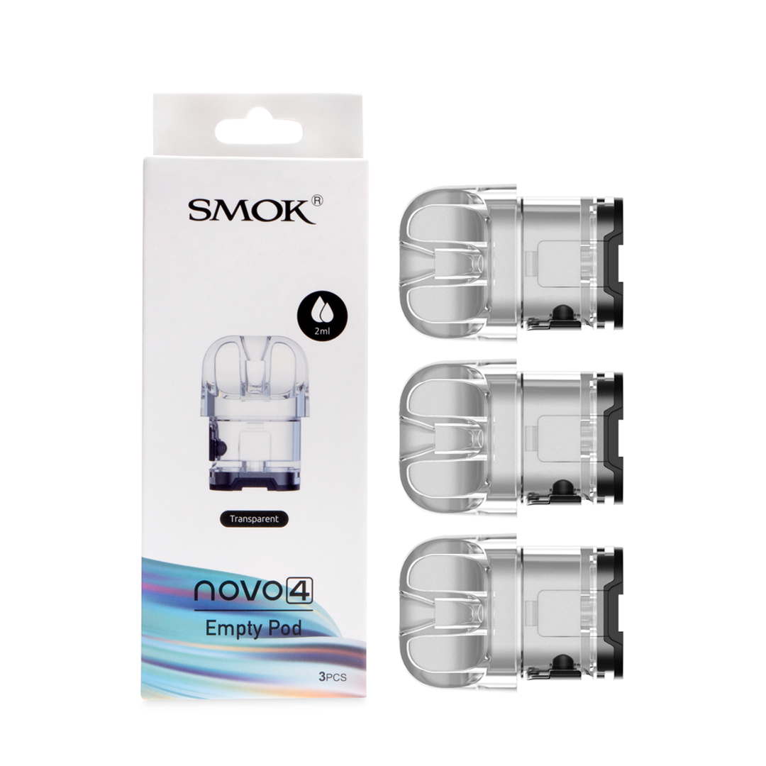 SmokTech NOVO 4 Empty Replacement Pods – 3 Pack