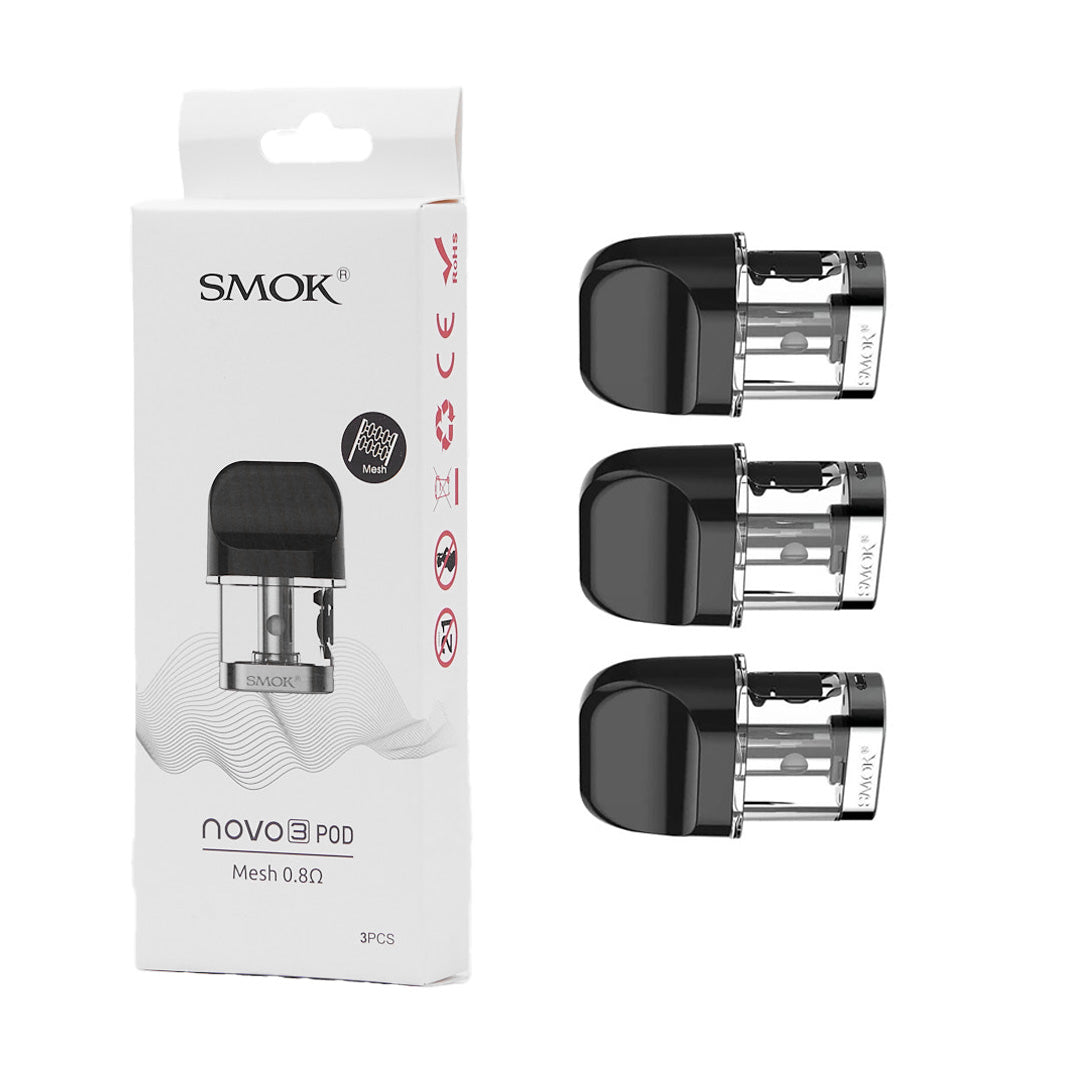 SmokTech Novo 3 Mesh 0.8 Replacement Pods 3 Per Pack