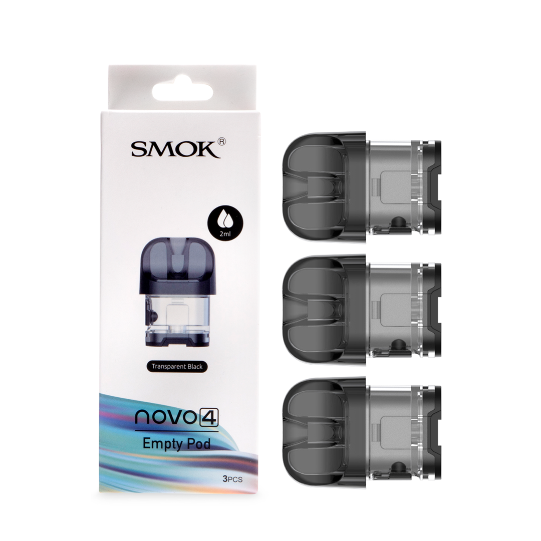 SmokTech NOVO 4 Empty Replacement Pods – 3 Pack