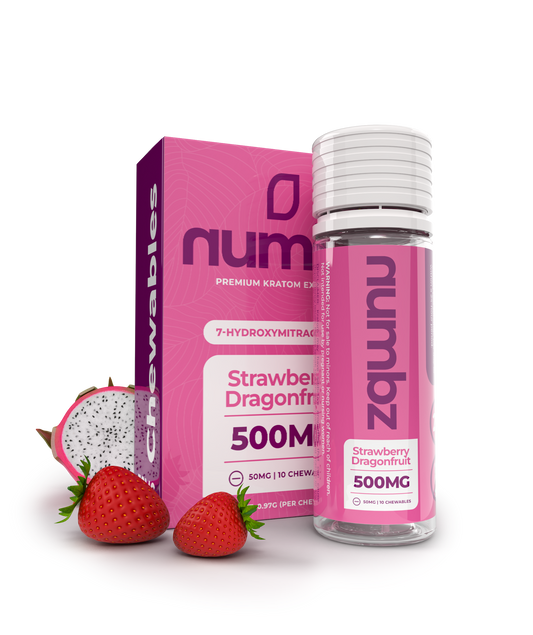 🔥NUMBZ 7OH MIT + Minor Alkaloids Chewables | 10 x 50MG Tablets Per Jar[500MG] \ 5 Jars Per Pack