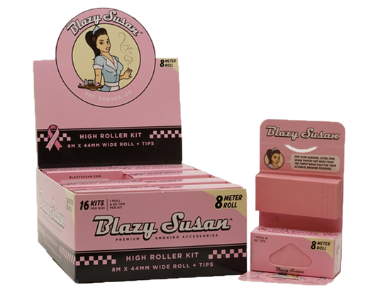 Blazy Susan® Pink High Roller 8-Meter x 44mm Roll | 16 Packs per Display