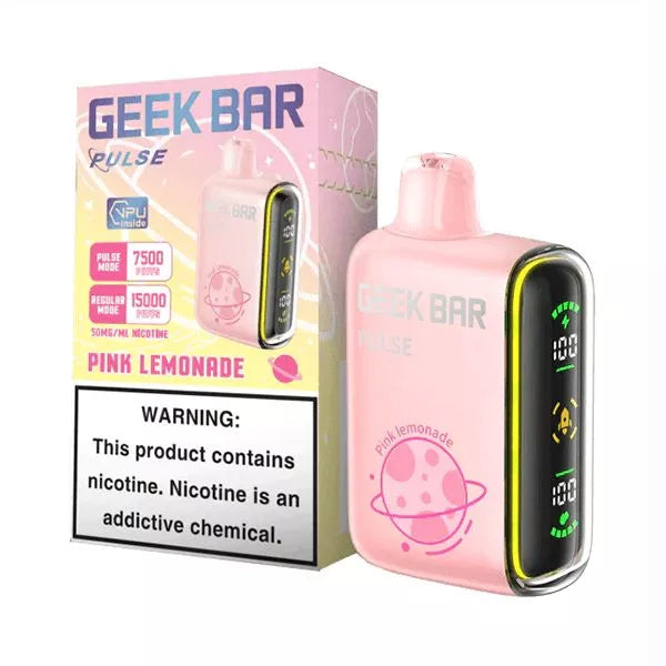 Geek Bar Pulse Disposable 5% Nicotine Vape | 15000 Puffs | 5 pack