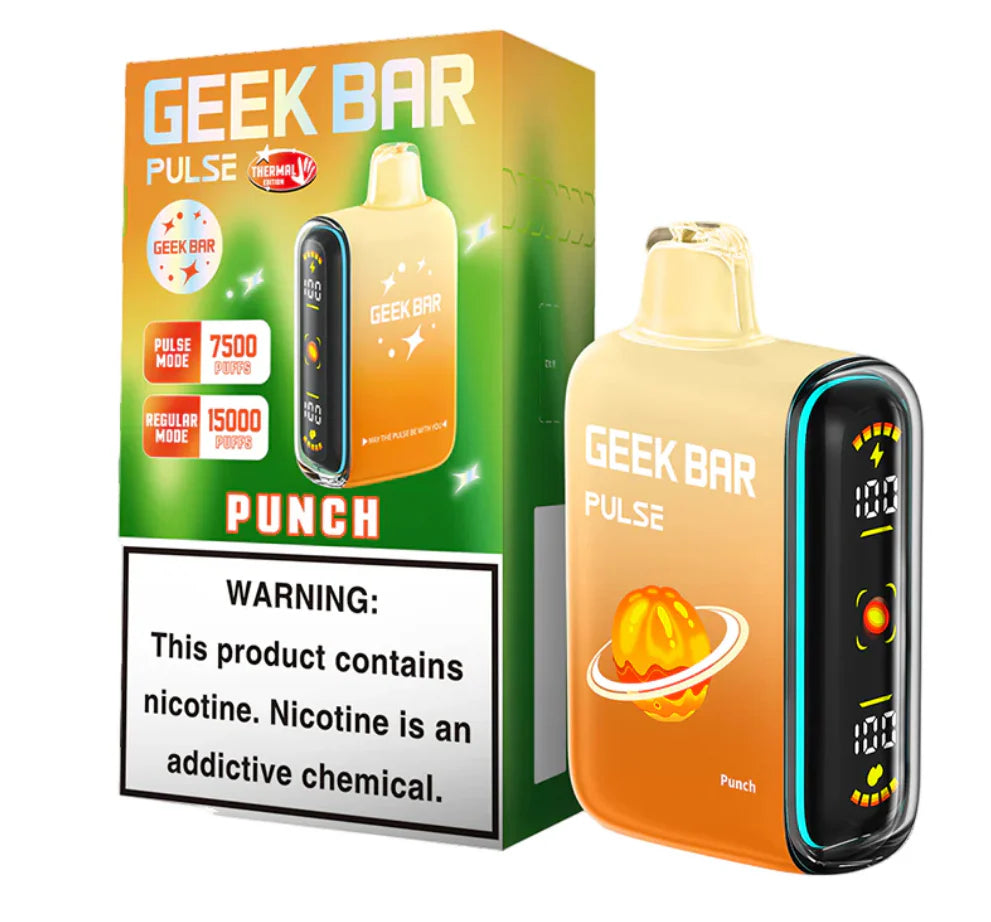Geek Bar Pulse Disposable 5% Nicotine Vape | 15000 Puffs | 5 pack
