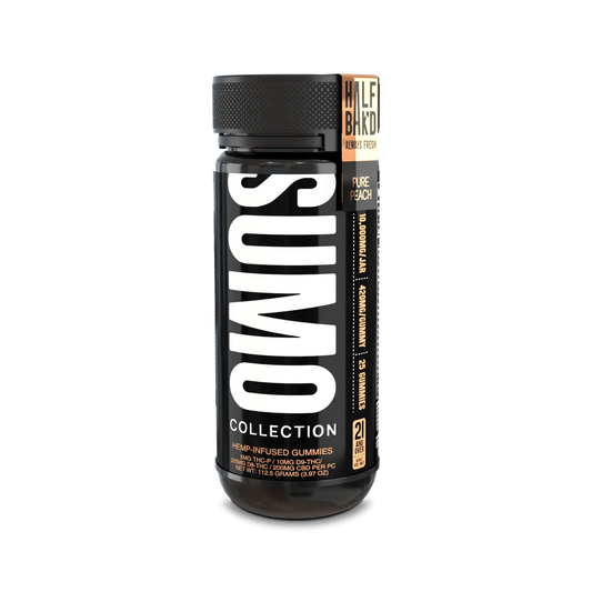 HALF BAK'D 10,000+MG SUMO THC-A GUMMIES | 420MG PER GUMMY | 25 COUNT PER JAR