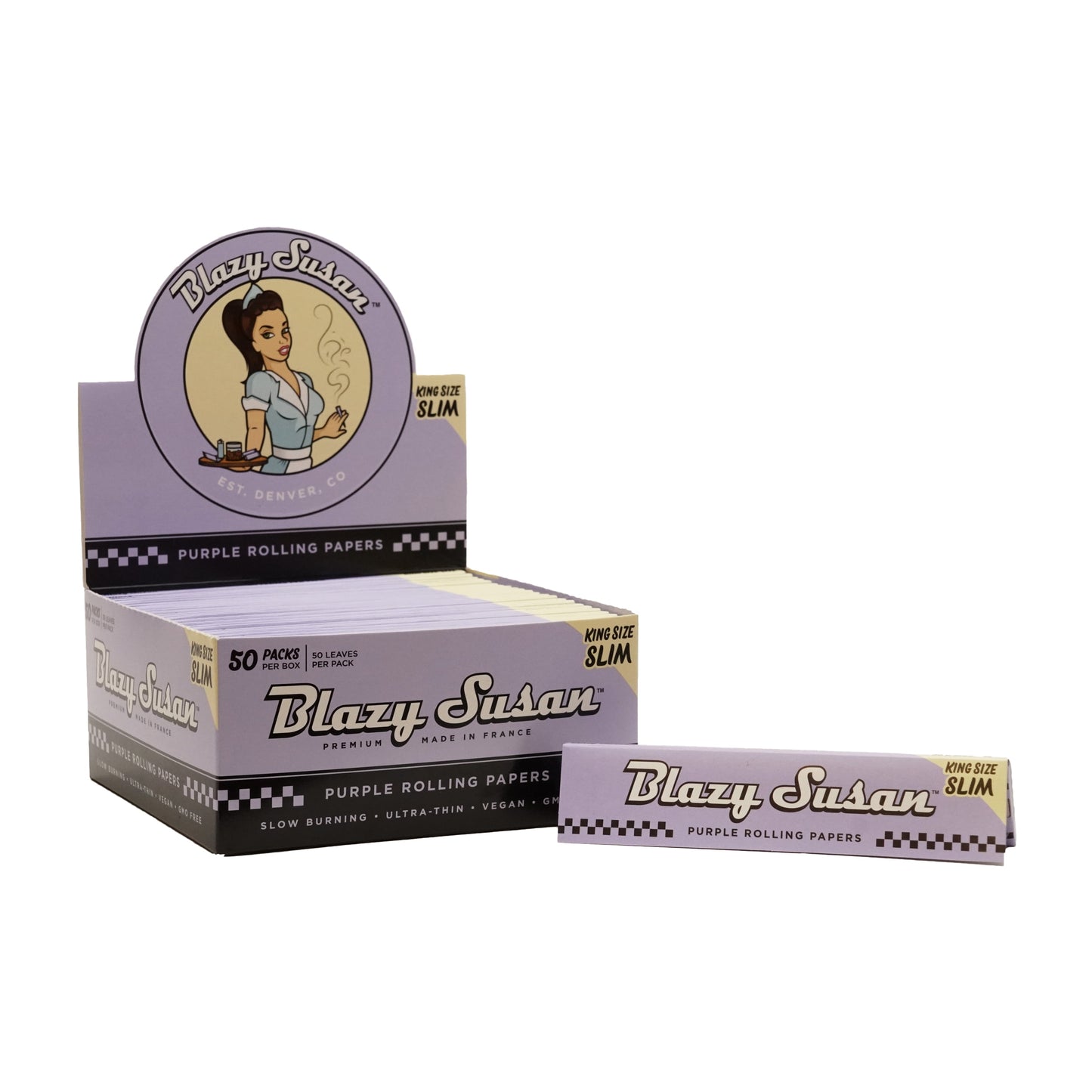 Blazy Susan® Purple Rolling Papers