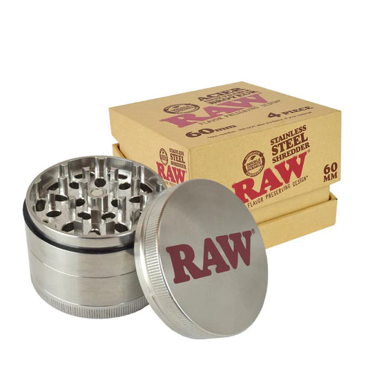 RAWthentic Stainless Steel 4PC 60MM Shredder | Weighs 1LB
