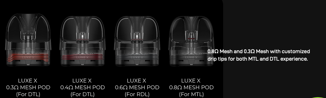 Vaporesso LUXE X Corex 2.0 Mesh Pods | 2ct Pack