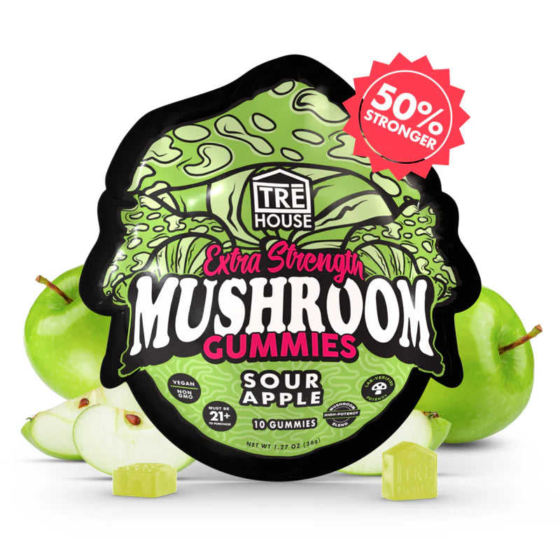 TreHouse EXTRA STRENGTH Magic Mushroom Microdose Gummies | Box of 10