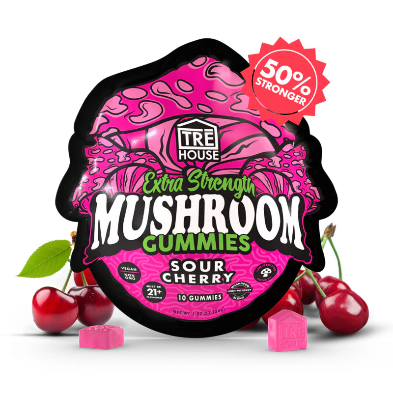 TreHouse EXTRA STRENGTH Magic Mushroom Microdose Gummies | Box of 10