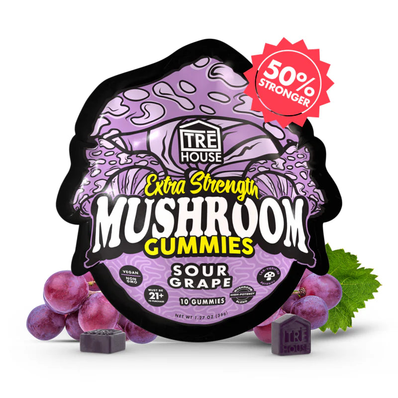 TreHouse EXTRA STRENGTH Magic Mushroom Microdose Gummies | Box of 10