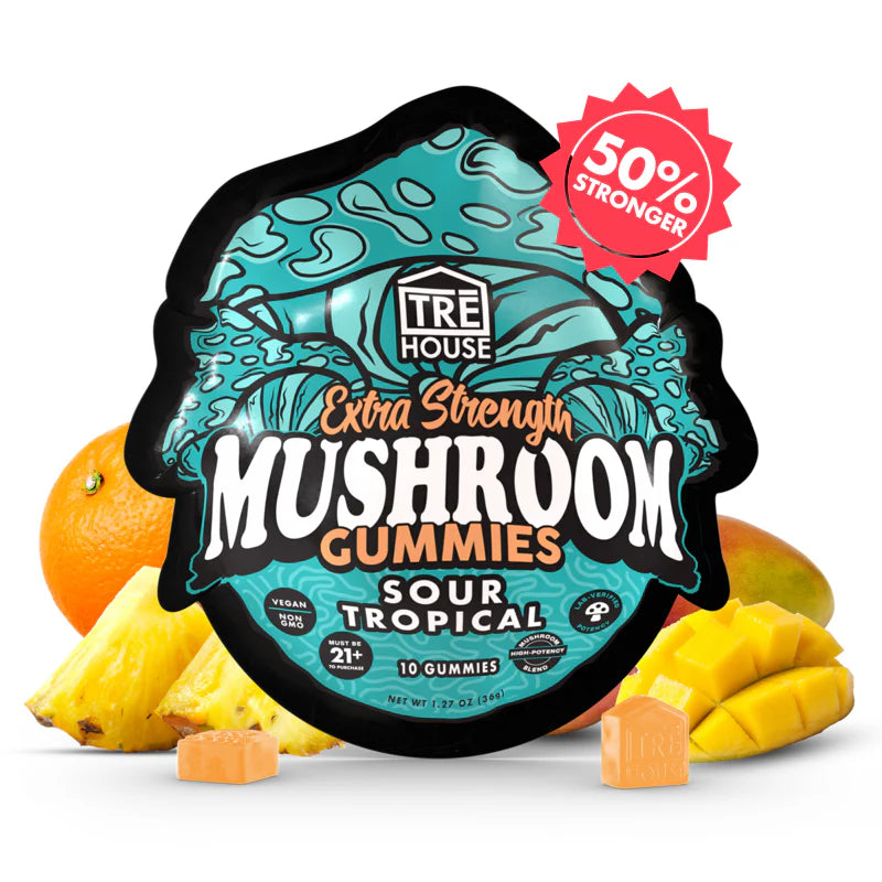 TreHouse EXTRA STRENGTH Magic Mushroom Microdose Gummies | Box of 10