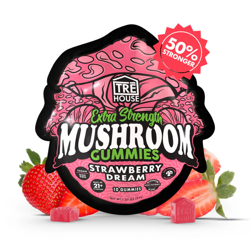 TreHouse EXTRA STRENGTH Magic Mushroom Microdose Gummies | Box of 10