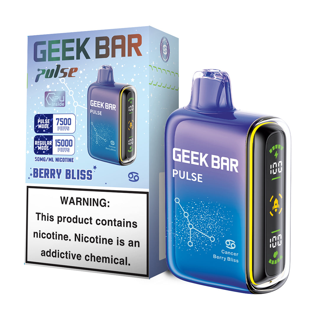 Geek Bar Pulse Disposable 5% Nicotine Vape | 15000 Puffs | 5 pack