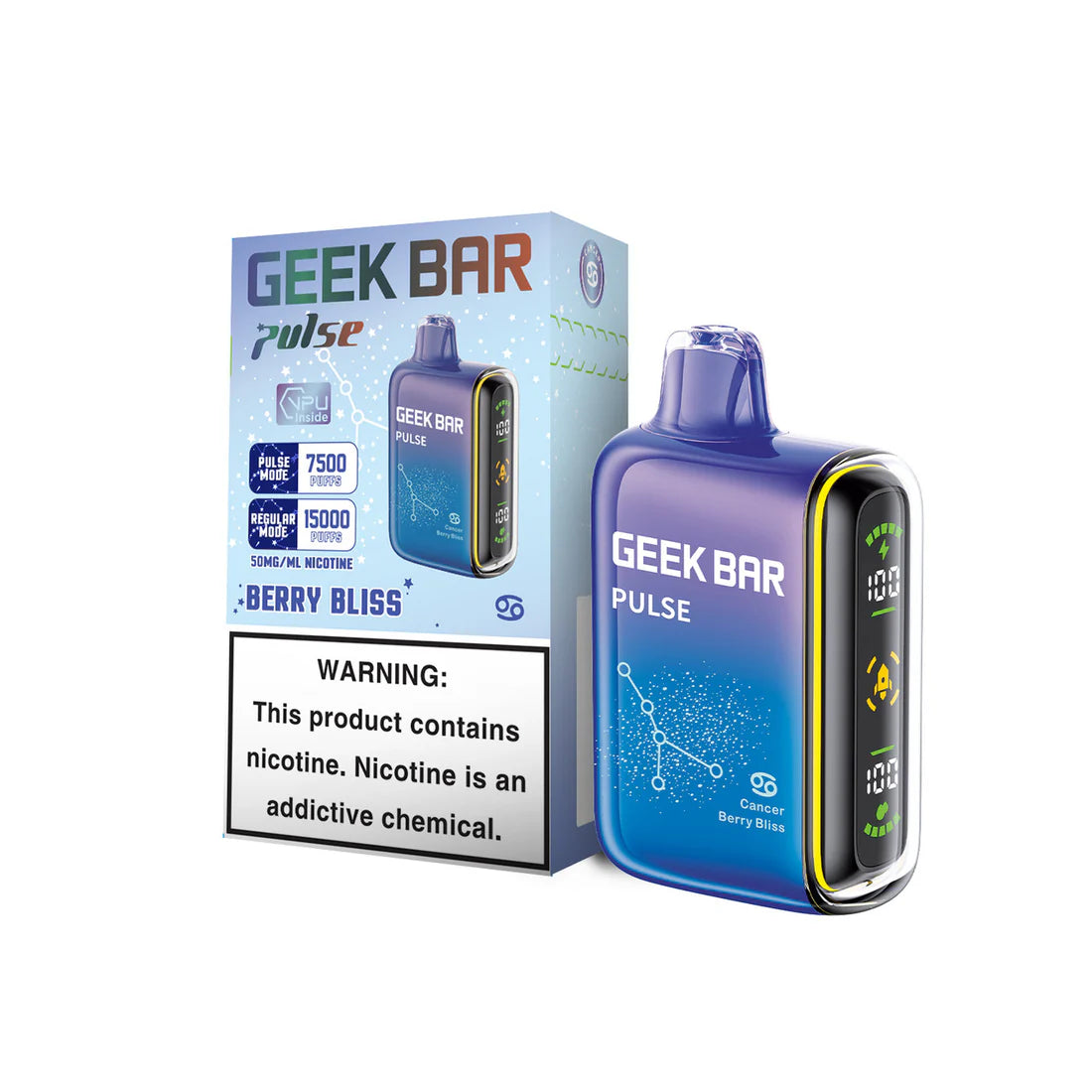 Geek Bar Pulse Disposable 5% Nicotine Vape | 15000 Puffs | 5 pack