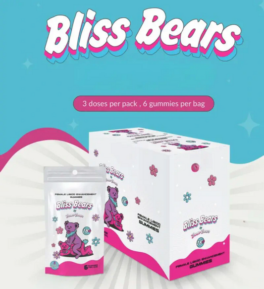 Boner Bears & Bliss Bears | Him & Her Sexual Enhancement Gummies | 20 Pouch Display