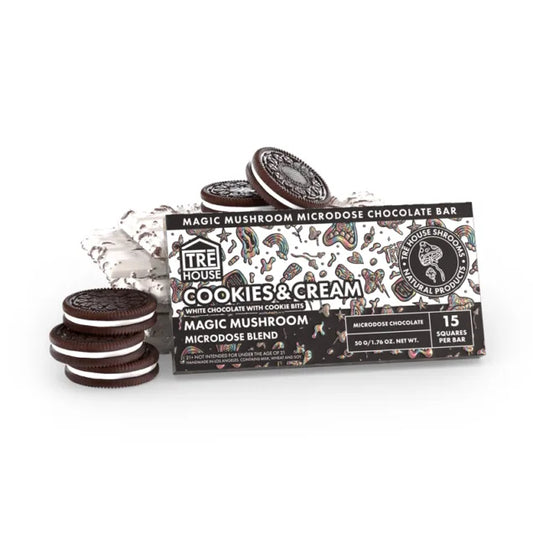TreHouse Magic Mushroom Microdose Chocolate Bar | Box of 10 Bars