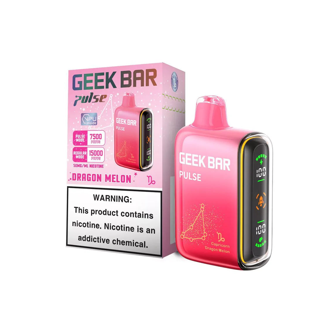 Geek Bar Pulse Disposable 5% Nicotine Vape | 15000 Puffs | 5 pack