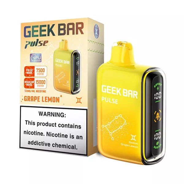 Geek Bar Pulse Disposable 5% Nicotine Vape | 15000 Puffs | 5 pack