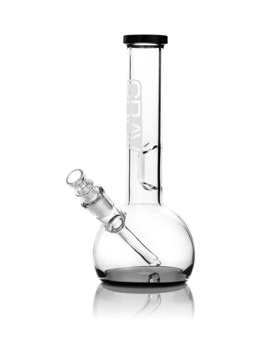 GRAV® SMALL, BLACK ACCENT ROUND BASE 9IN WATER PIPE
