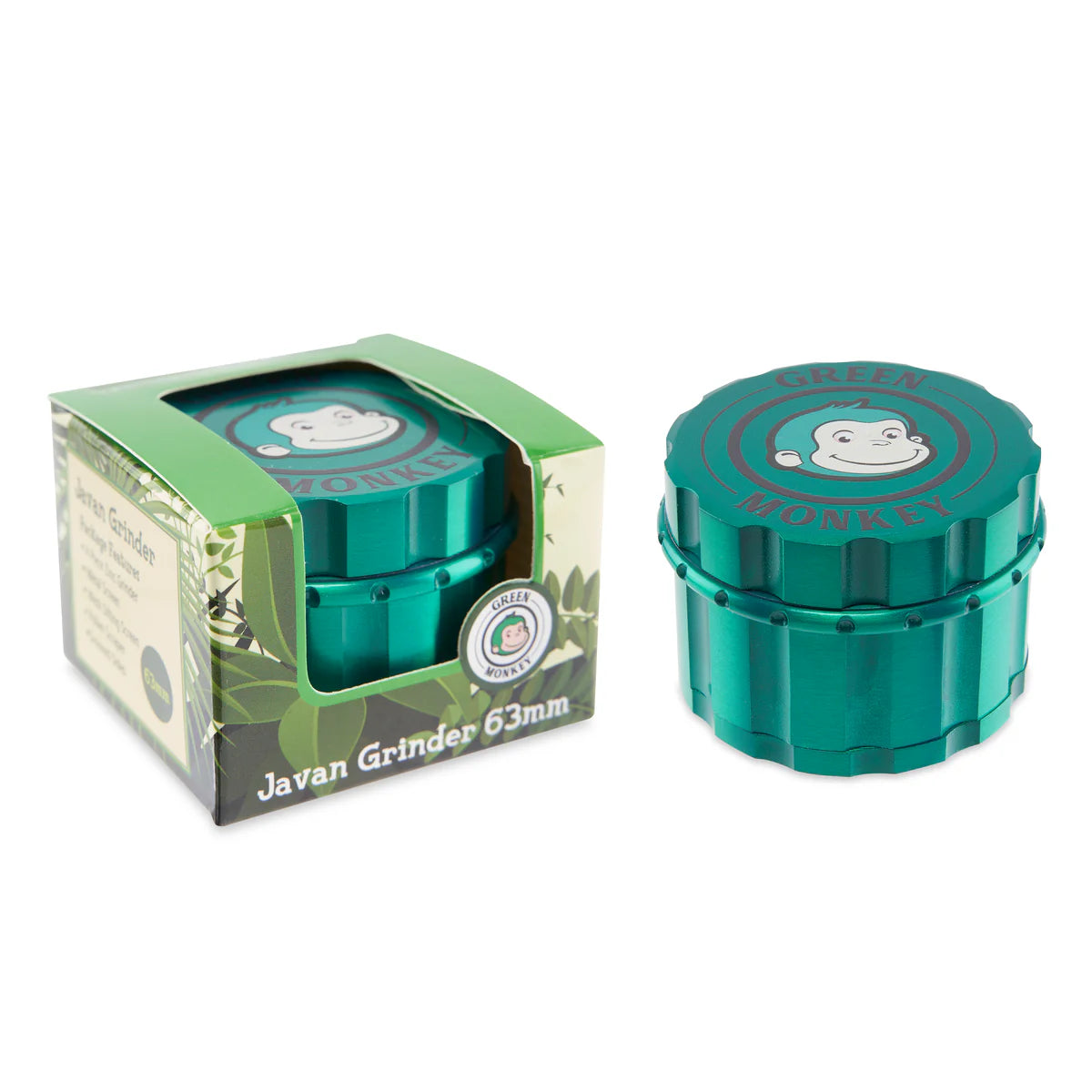 Green Monkey 4-Part 63MM Zinc Grinder | Javan Series