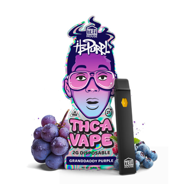 HOLIDAY PROMO! ITSPURPL by Trehouse THCa High Potency Live Rosin  2Gram Disposable Vape