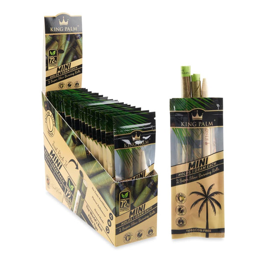 King Palm 2 Mini Leaf Rolls | Holds 1G Each | 20 Count Per Box