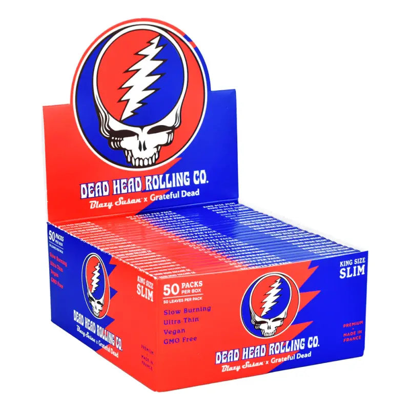 Blazy Susan x Grateful Dead Papers | 50 Booklets Full Box |1-1/4 | King Size