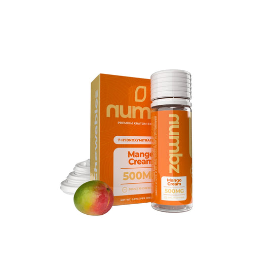 🔥NUMBZ 7OH MIT + Minor Alkaloids Chewables | 10 x 50MG Tablets Per Jar[500MG] \ 5 Jars Per Pack