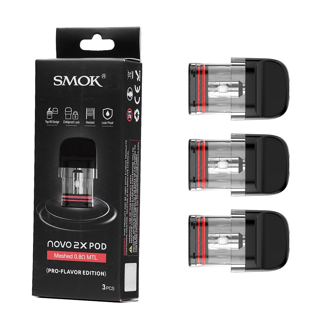 SmokTech Novo 2X Meshed Replacement Pod (3-Pack)