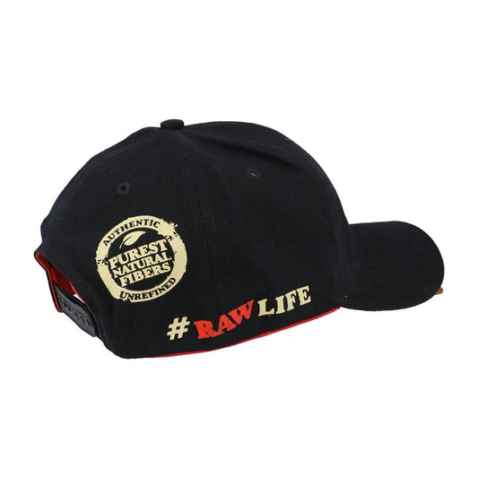 RAWthentic Raw Poker Hat Black