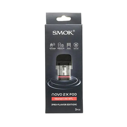 SmokTech Novo 2X Meshed 0.9 Replacement Pod (3-Pack)