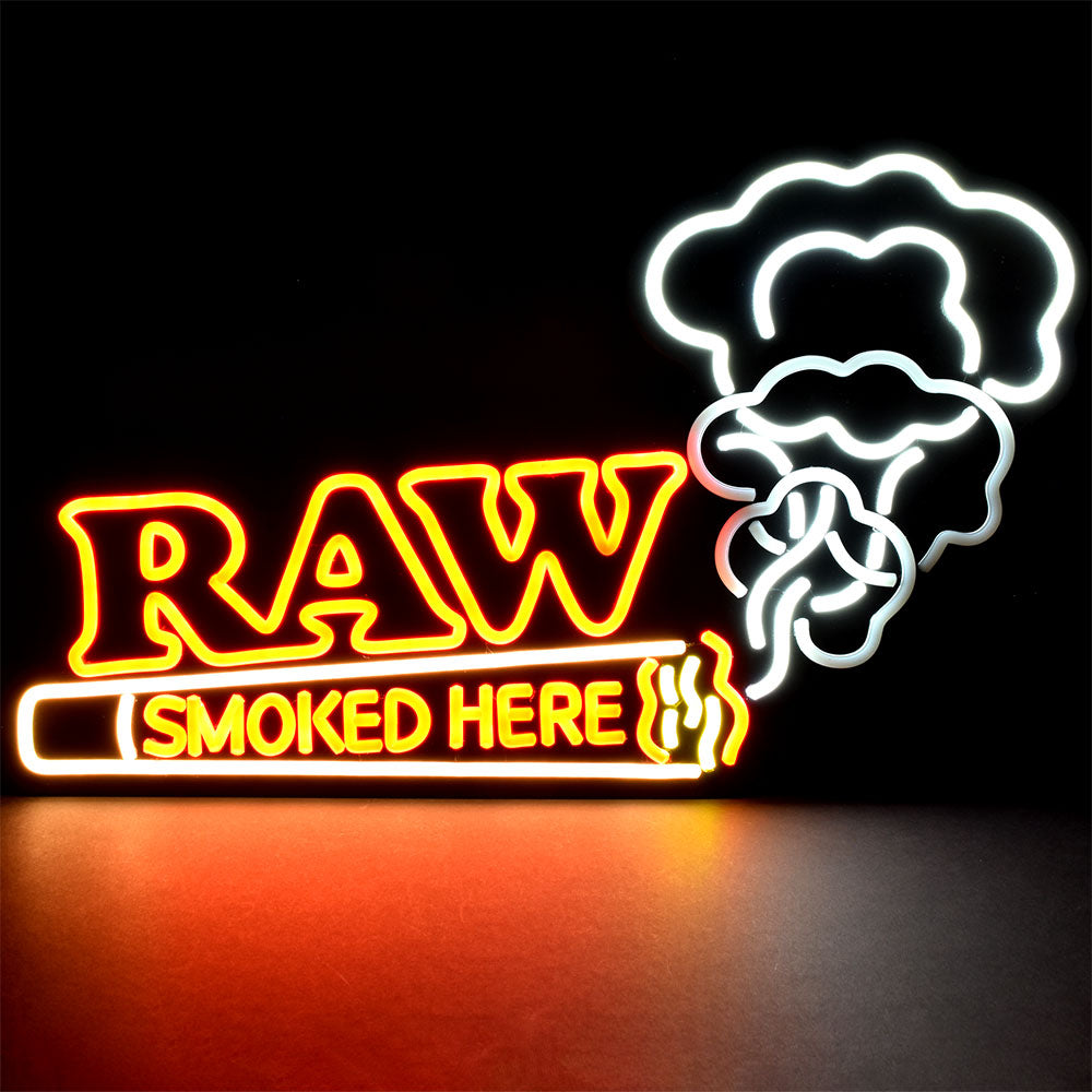 RAWthentic "SMOKED HERE" LED Sign | Eye Catching Display
