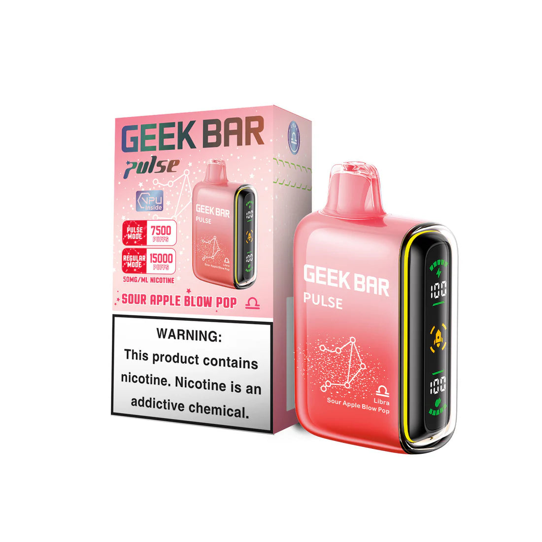 Geek Bar Pulse Disposable 5% Nicotine Vape | 15000 Puffs | 5 pack