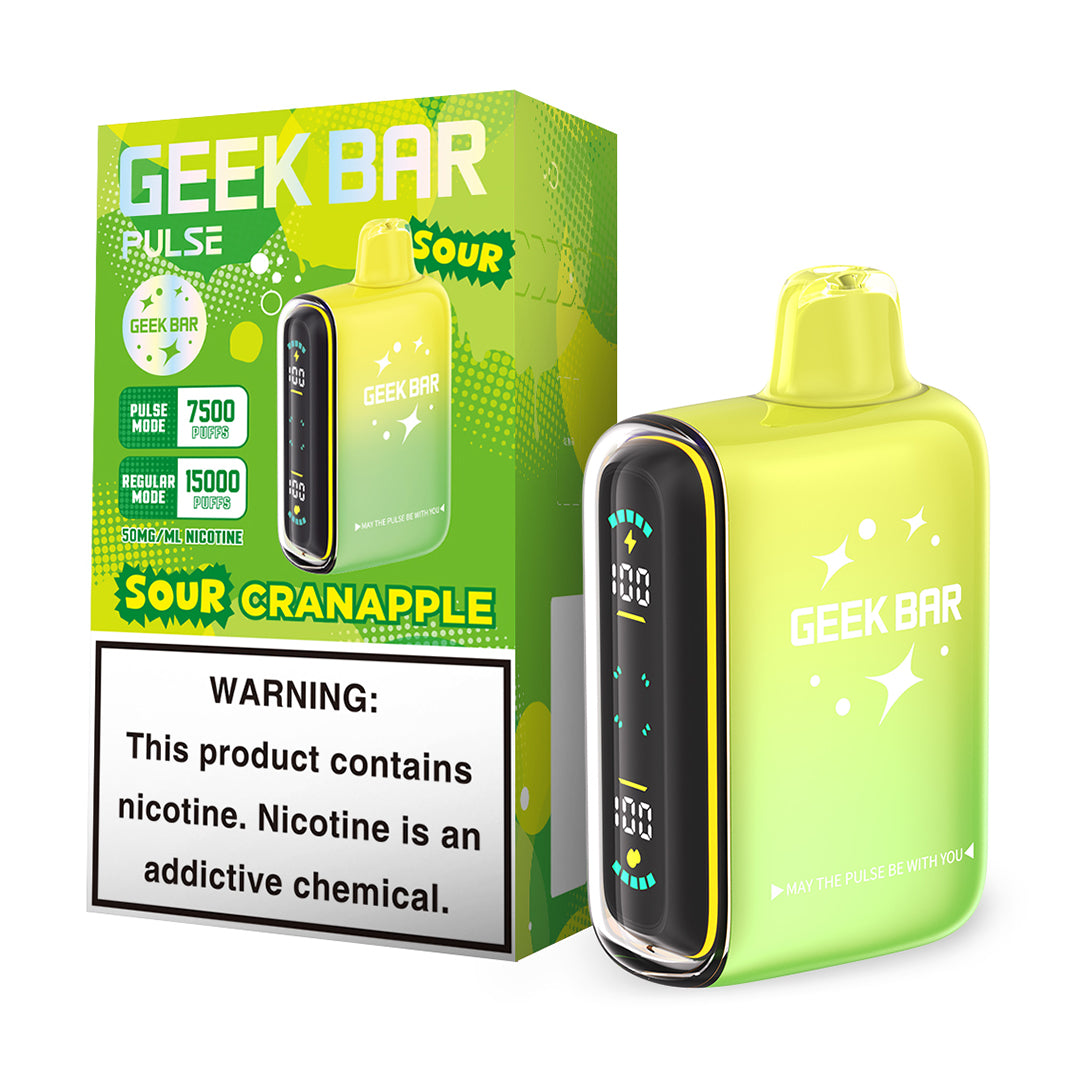 Geek Bar Pulse Disposable 5% Nicotine Vape | 15000 Puffs | 5 pack