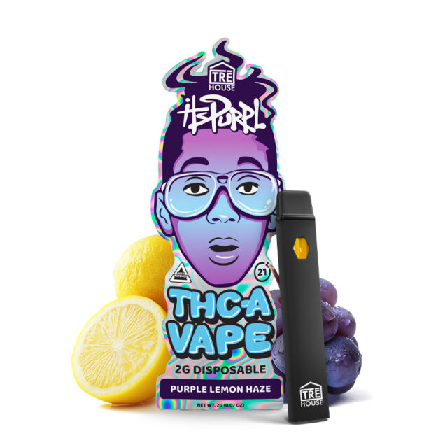 HOLIDAY PROMO! ITSPURPL by Trehouse THCa High Potency Live Rosin  2Gram Disposable Vape