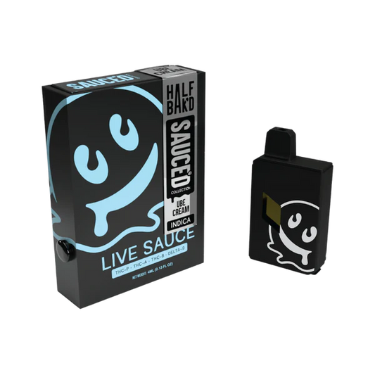 HALF BAK'D THCa LIVE SAUCE BY SAUC'D COLLECTION 4 GRAM DISPOSABLES