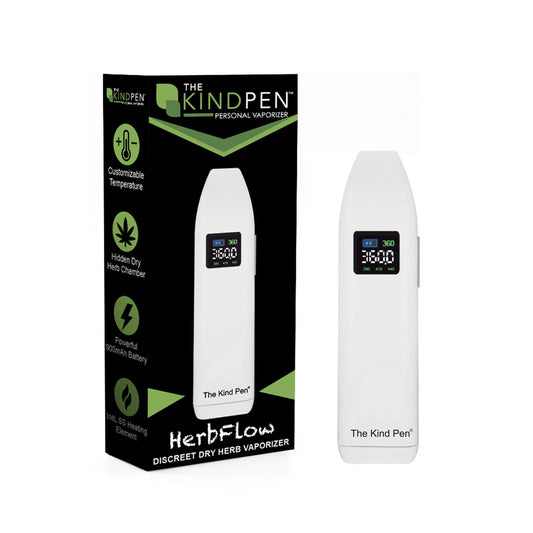 The Kind Pen HERBFLOW Dry Herb Vaporizer | 900mAH Power & Pure Airflow